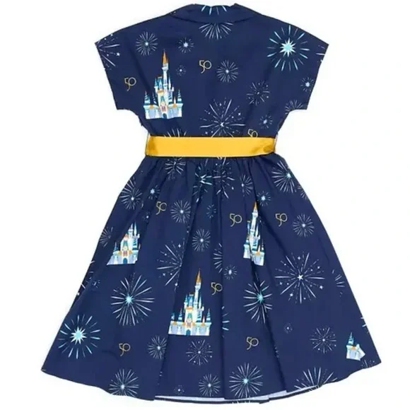 NWOT Disney Parks Walt Disney World 50th Anniversary Celebration Dress Sz Medium - Picture 8 of 16